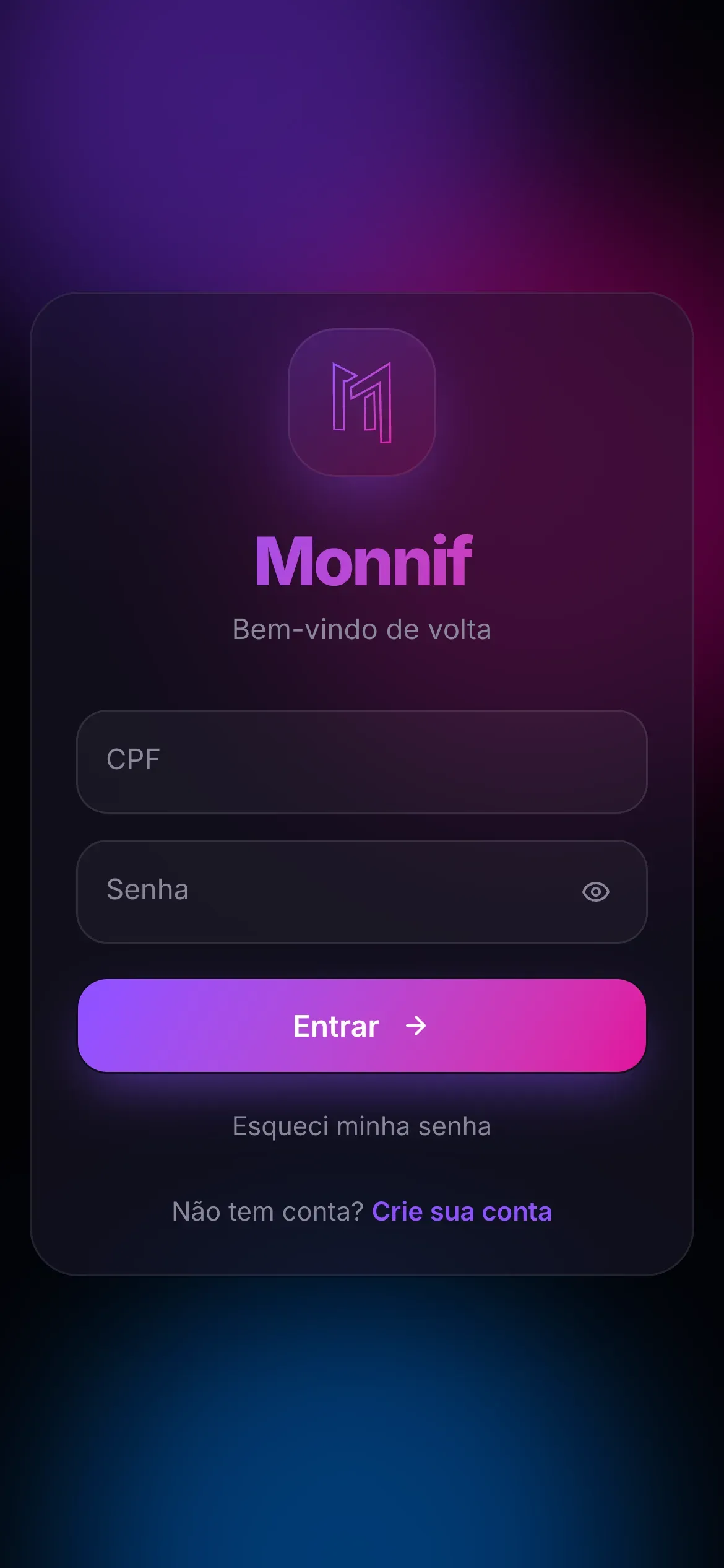 Tela de Instalar no celular no Monnif